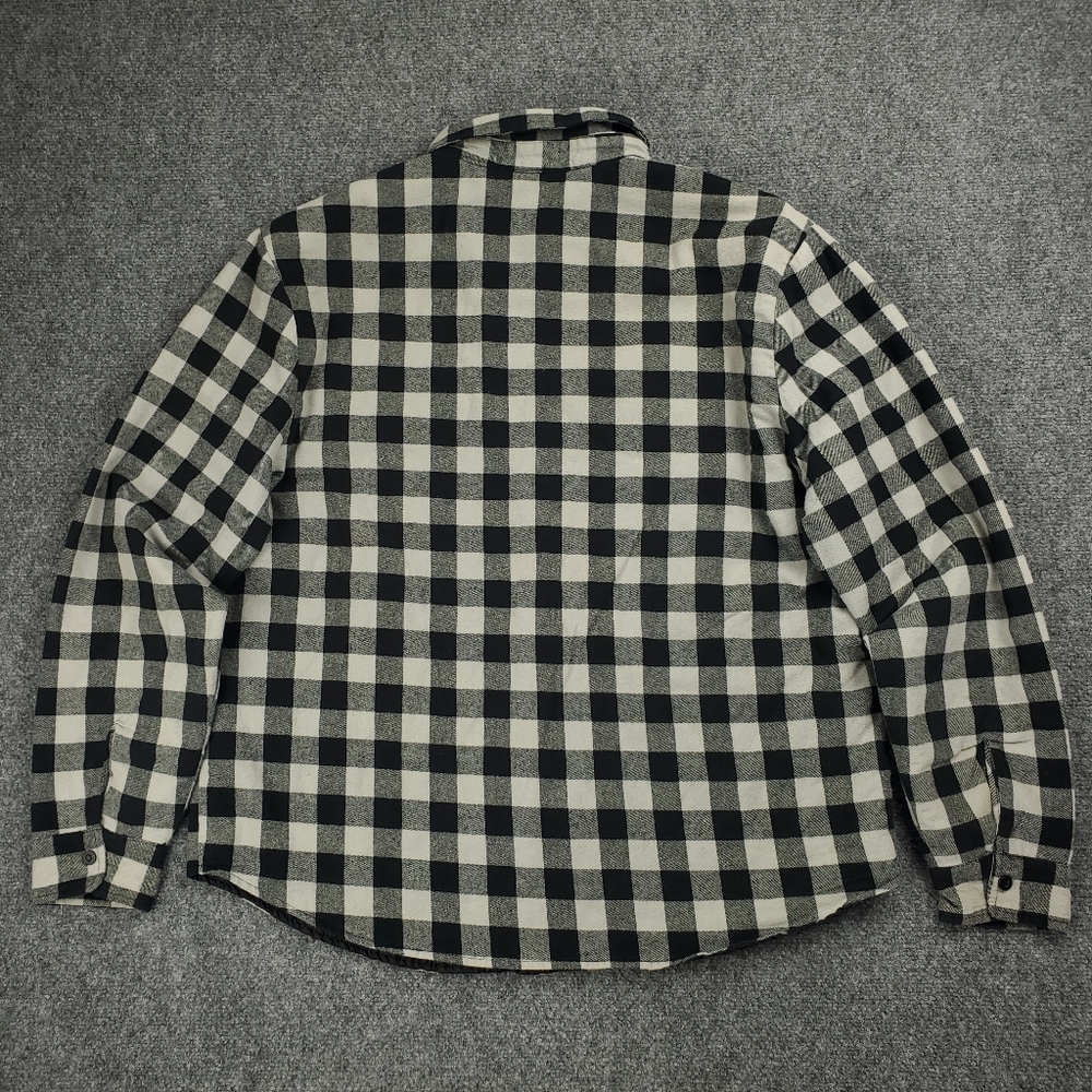 Monster Energy Shirt Jacket Mens XL Flannel Shacket Buffalo Quilted Lined Y2K - Picture 2 of 14